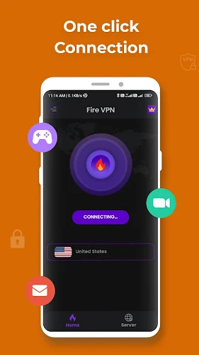 Fire VPN - Vpn Proxy Browser Ekran Görüntüsü 0