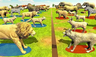 Wild Animals Kingdom Battle ဖန်သားပြင်ဓာတ်ပုံ 0