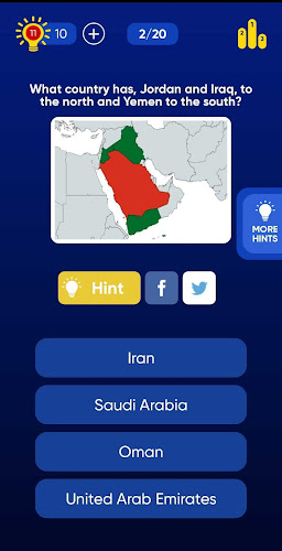 Geo Quiz: World Geography, Map Tangkapan skrin 3