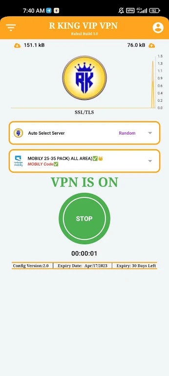 R King vip vpn Capture d'écran 2