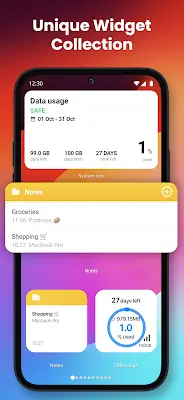 Schermata IOS Widgets 3