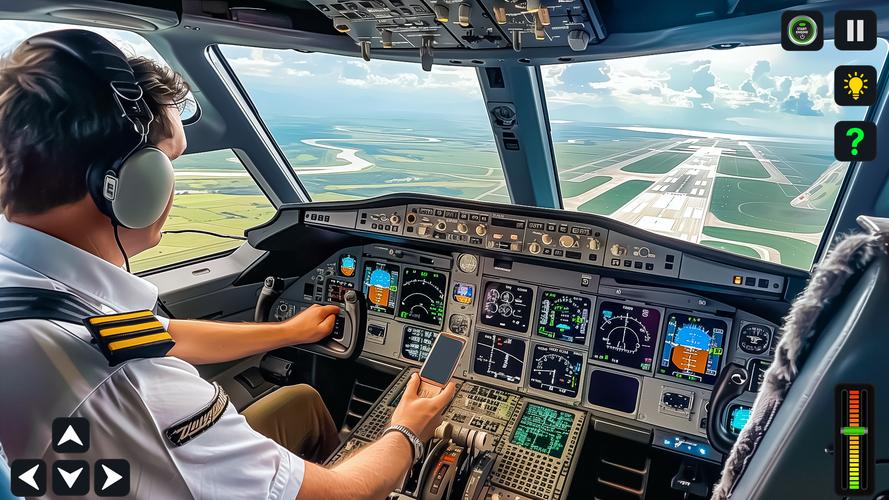 Airplane Simulator 3D Offline Скриншот 2