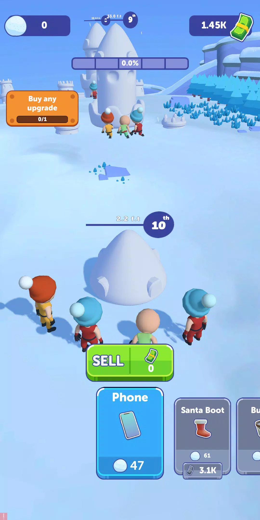 Snow Castle: Idle Clicker Schermafbeelding 0