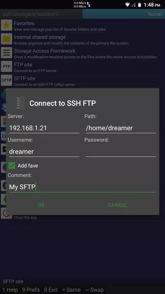 SFTP plugin to Ghost Commander 스크린샷 0