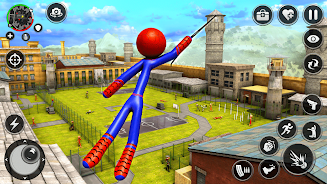 Spider Stick Hero Prison Break Скриншот 1