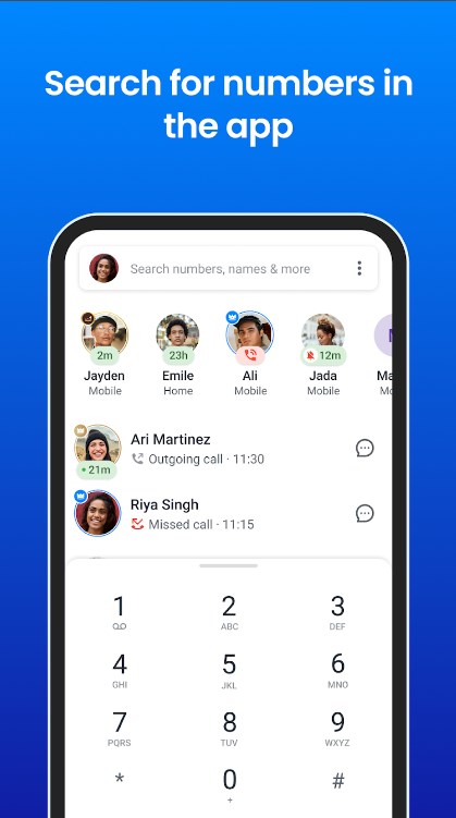 Truecaller：來電顯示、垃圾號碼攔截與通話紀錄 螢幕截圖 1