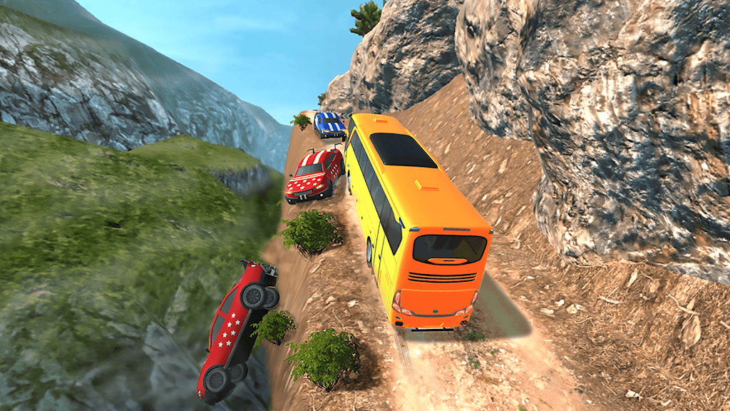 Risky Roads Bus Driver Offroad Screenshot 0