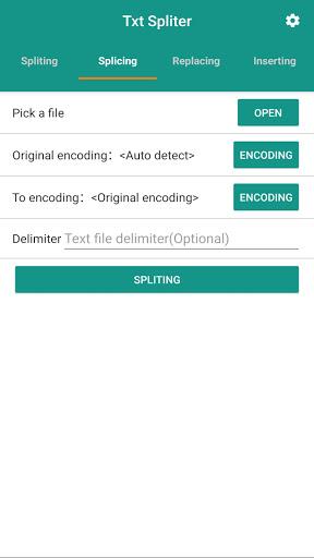 Txt Spliter ภาพหน้าจอ 1