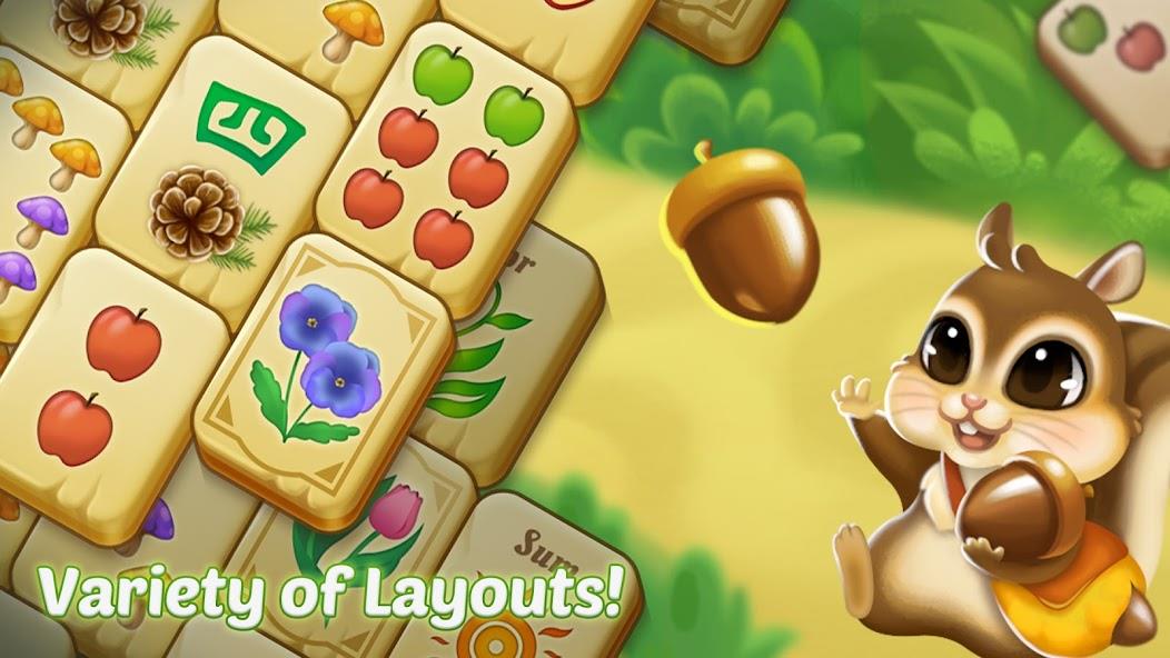 Mahjong Forest Puzzle Mod Tangkapan skrin 2