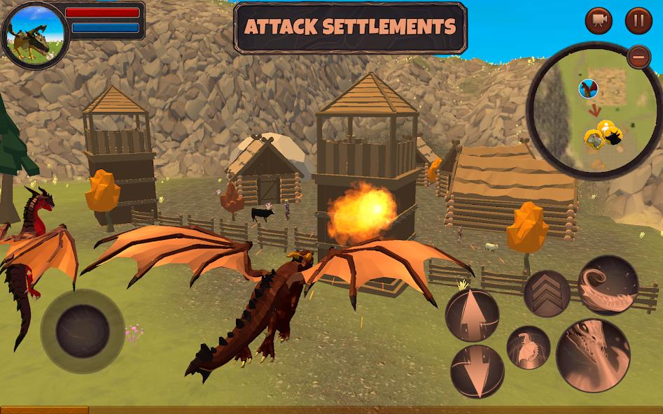 Dragon Simulator 3D Mod स्क्रीनशॉट 3