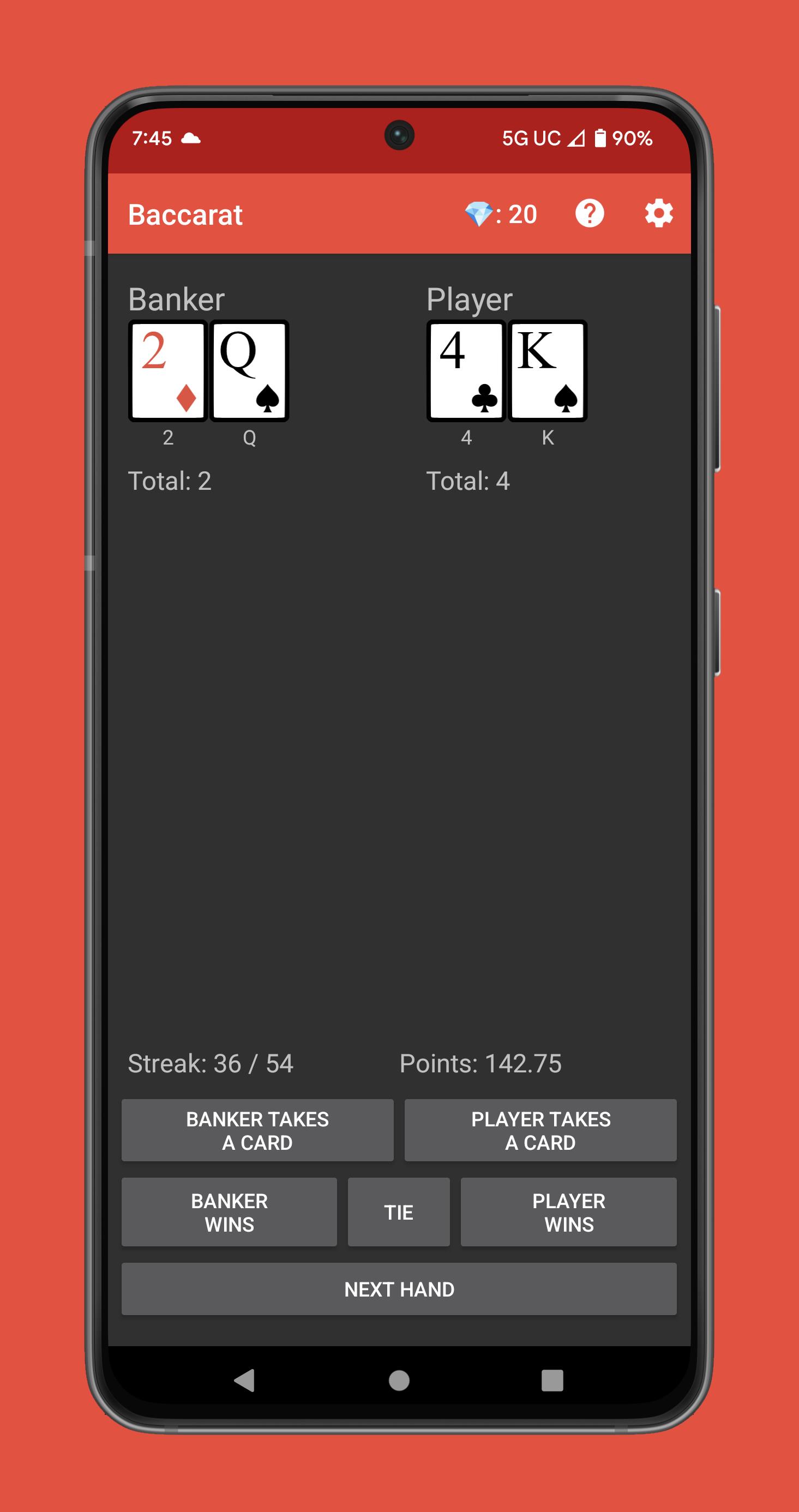 Learn Baccarat Zrzut ekranu 0