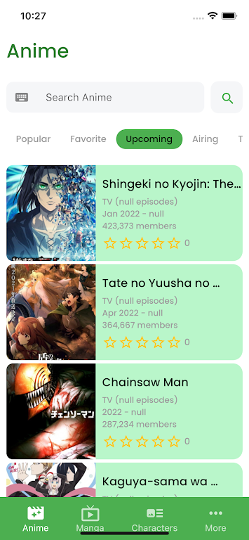 9Anime and Manga 螢幕截圖 2