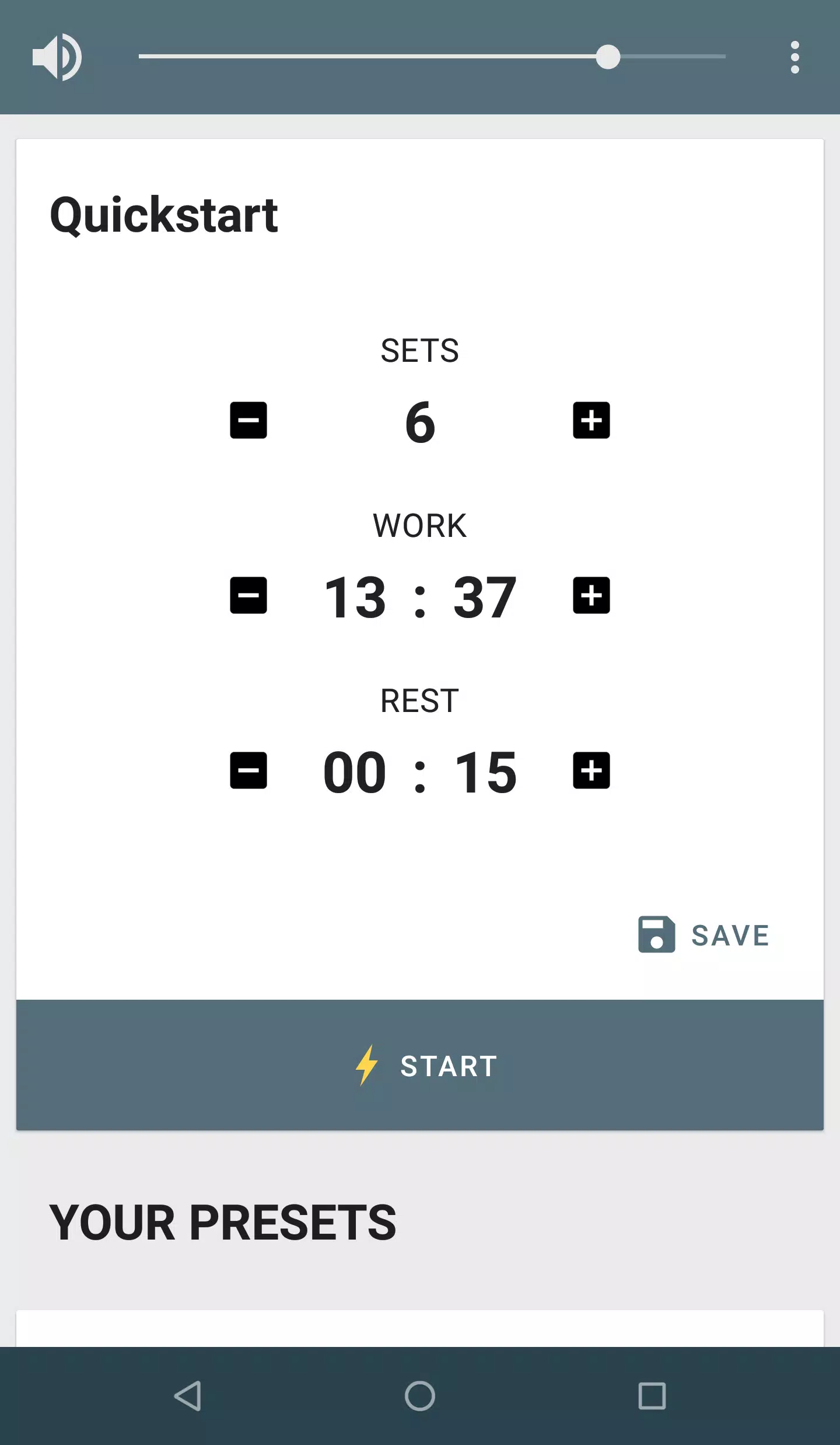 Interval Timer ภาพหน้าจอ 0