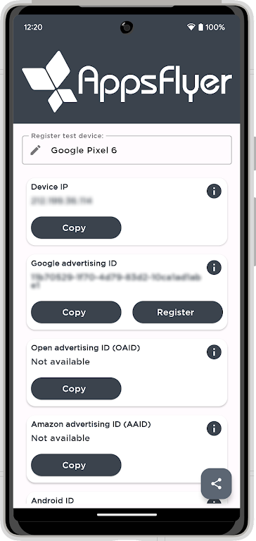 My Device ID by AppsFlyer Capture d'écran 0