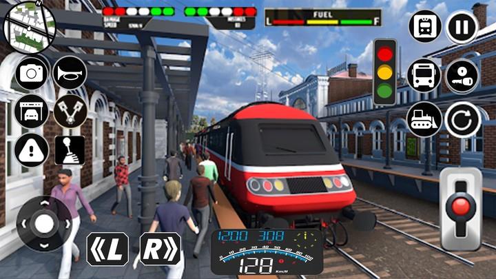 Indian Train Racing Games Tangkapan skrin 0