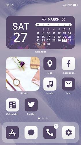 Wow Violet Theme - Icon Pack 螢幕截圖 0