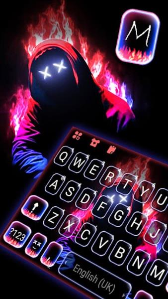 Neon Fire Maskman Themes ဖန်သားပြင်ဓာတ်ပုံ 3