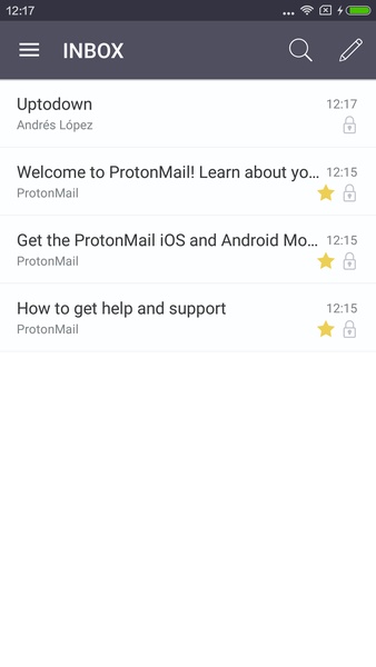 Proton Mail Schermafbeelding 3