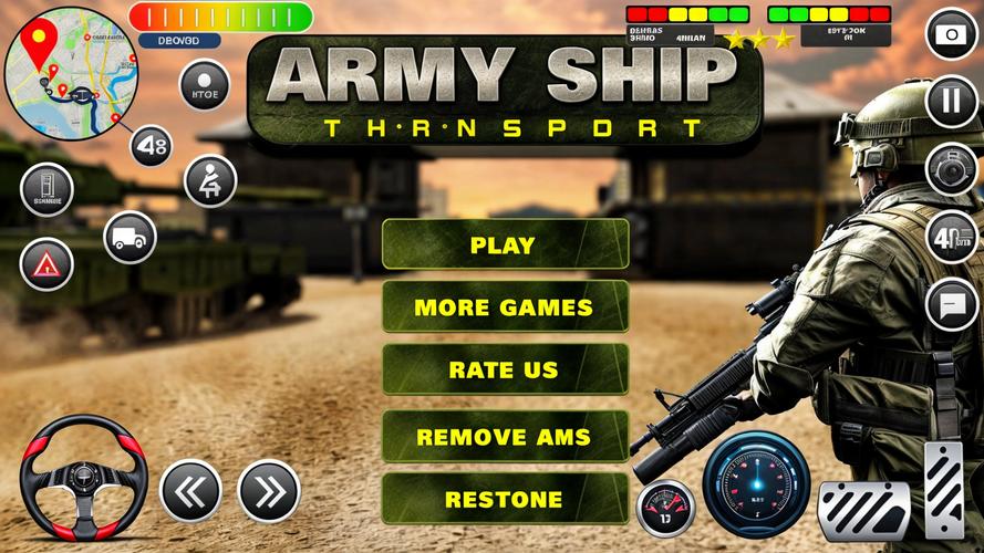 Army Transport Tank Ship Games Screenshot 0