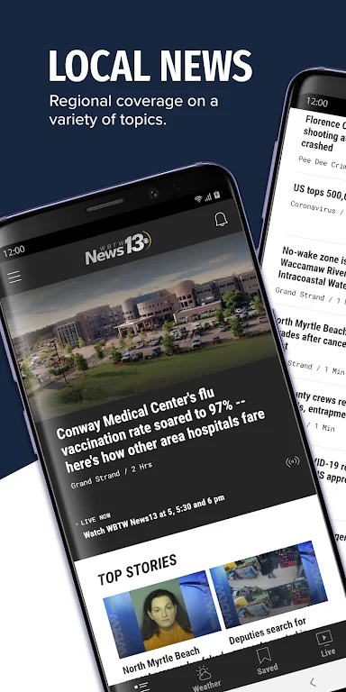WBTW News 13 Myrtle Beach, SC Captura de tela 0