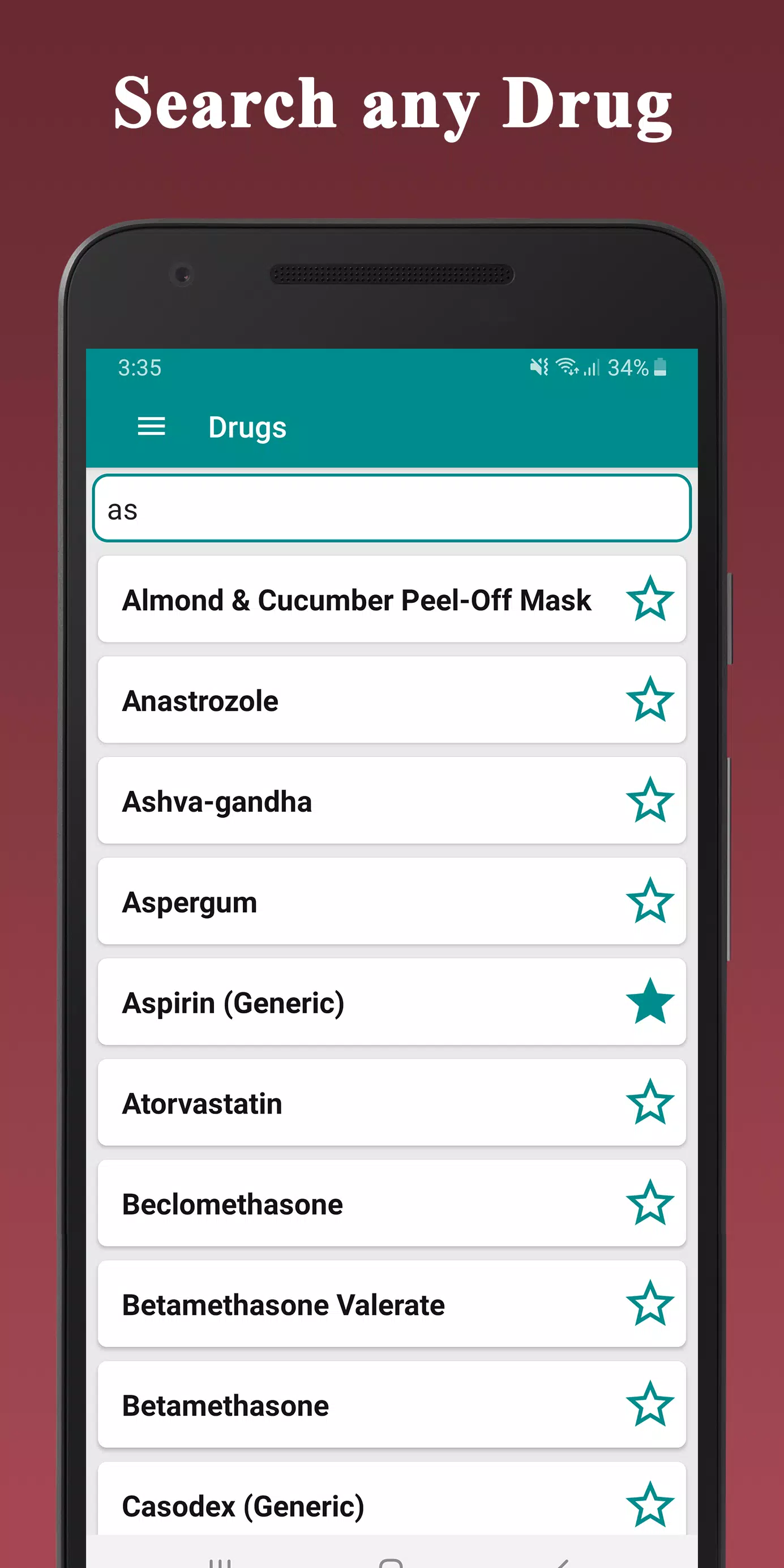 Medical Drugs Dictionary Guide 螢幕截圖 1