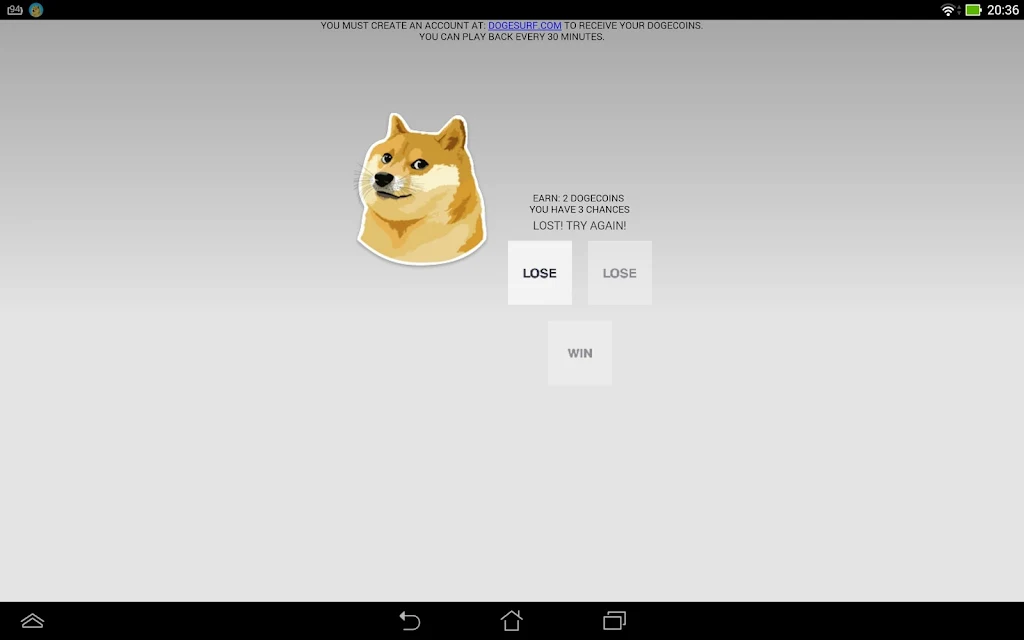 ScratchDogecoin Screenshot 1