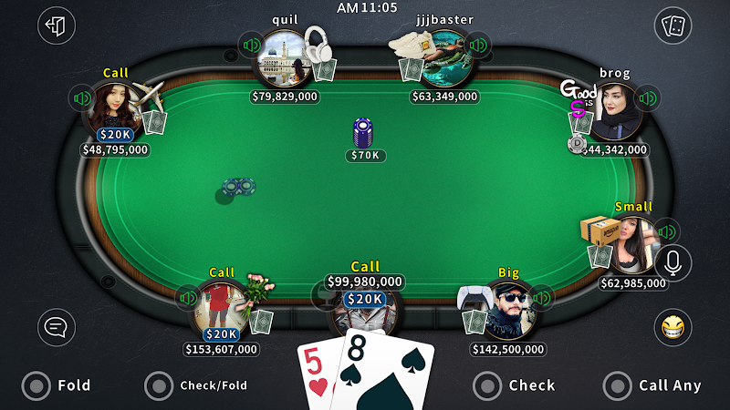 Tap Poker Social Edition Schermafbeelding 2