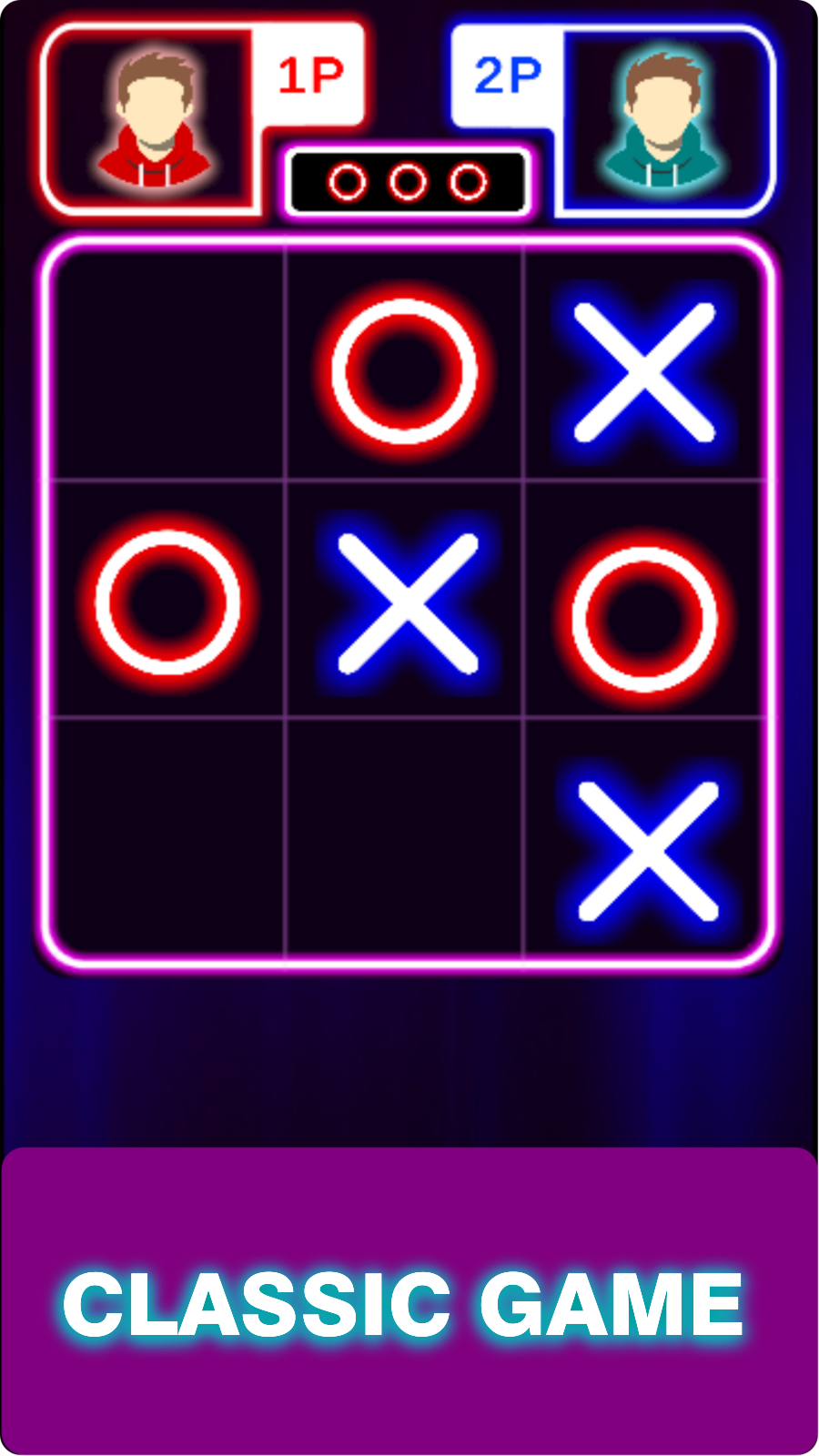 Tic Tac Toe Home : 2 Player XO 스크린샷 1