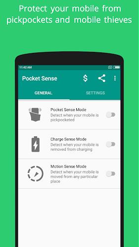 Pocket Sense - Theft Alarm App স্ক্রিনশট 0