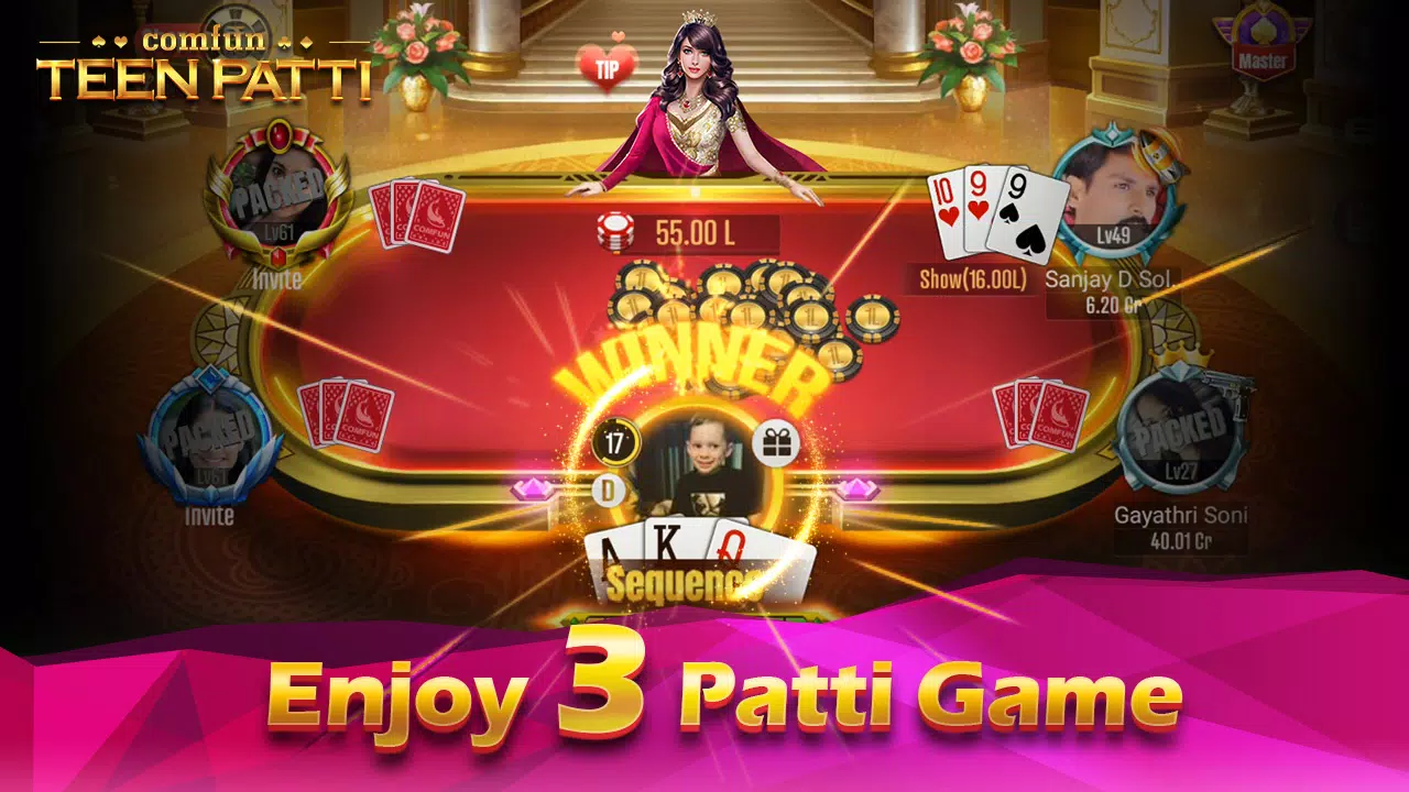 Teen Patti Comfun Card Online Ảnh chụp màn hình 3