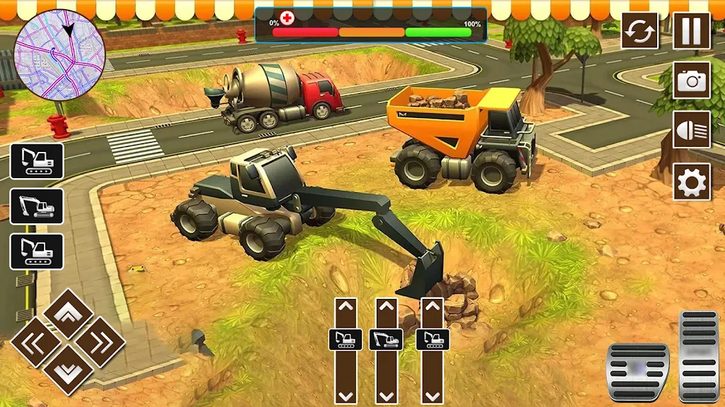 Construction Excavator Sim 3D 螢幕截圖 1