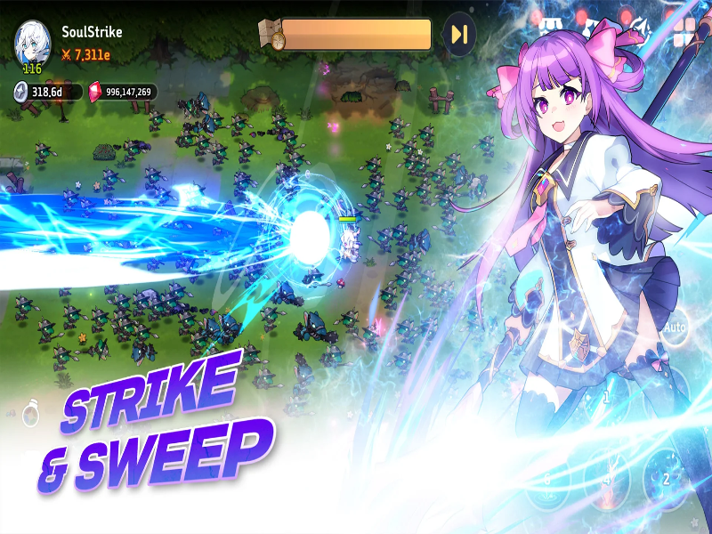 Soul Strike! Idle RPG Mod Capture d'écran 0