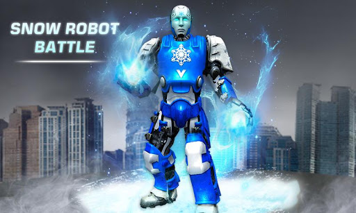 Ice Superhero Flying Robot - F Tangkapan skrin 0