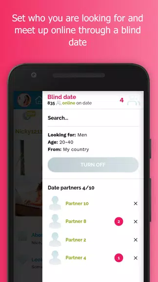 Schermata Blindr - Online blind date 1