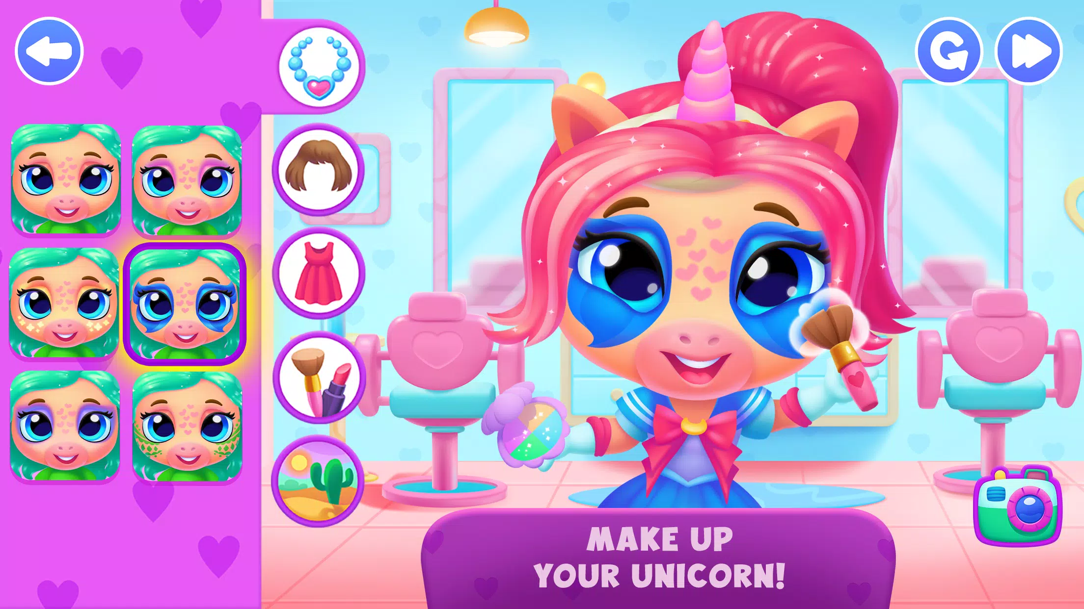 Unicorn Dress up games kids स्क्रीनशॉट 3