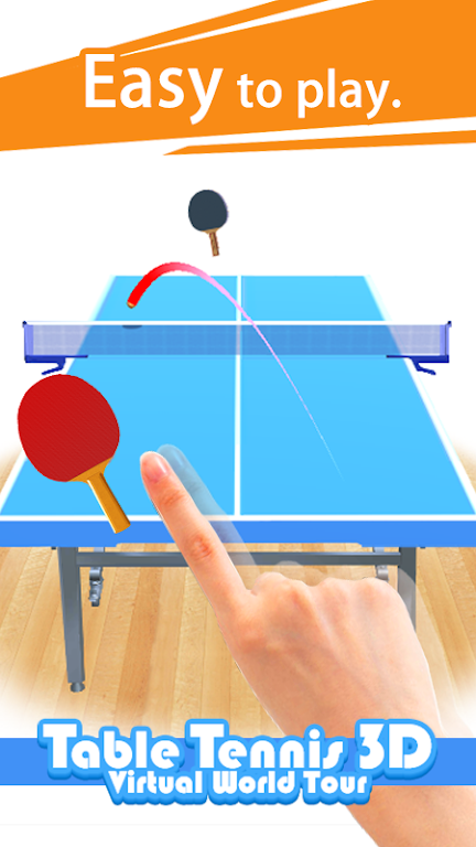 Table Tennis 3D Ping Pong Game Tangkapan skrin 2