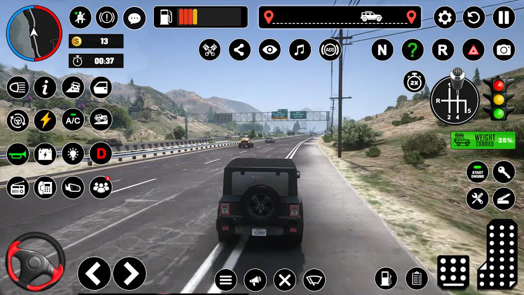 Offroad Jeep Driving & Parking Mod Captura de tela 0