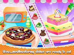 Schermata Sweet unicorn cake bakery chef 3