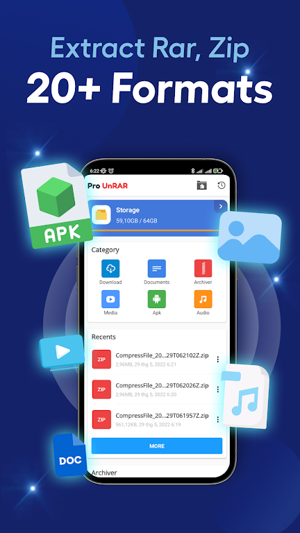 Pro 7-Zip, Unzip Rar Extractor Ekran Görüntüsü 2