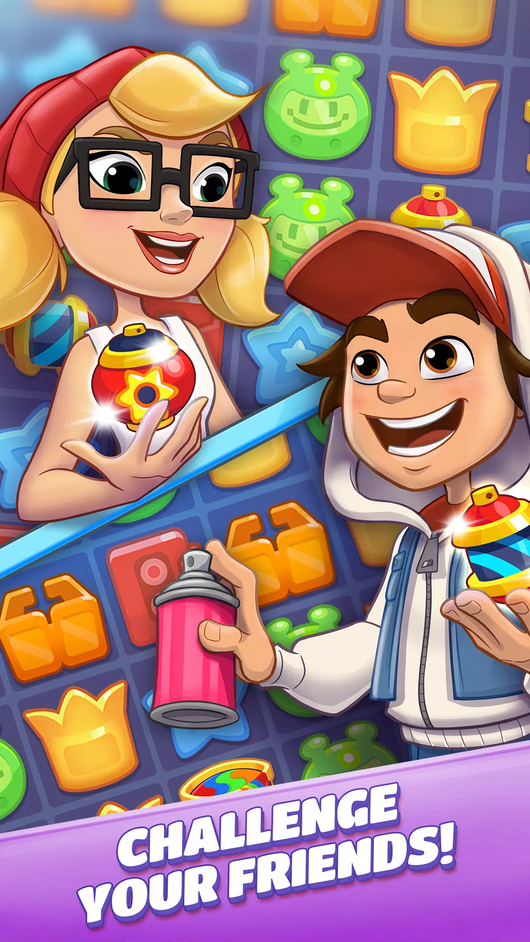 Subway Surfers Match ဖန်သားပြင်ဓာတ်ပုံ 3