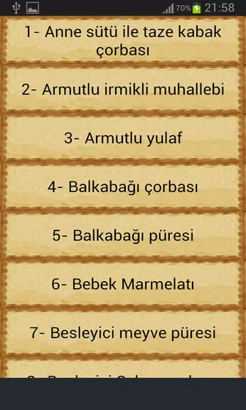 Bebekler İçin Yemek Tarifleri 螢幕截圖 1