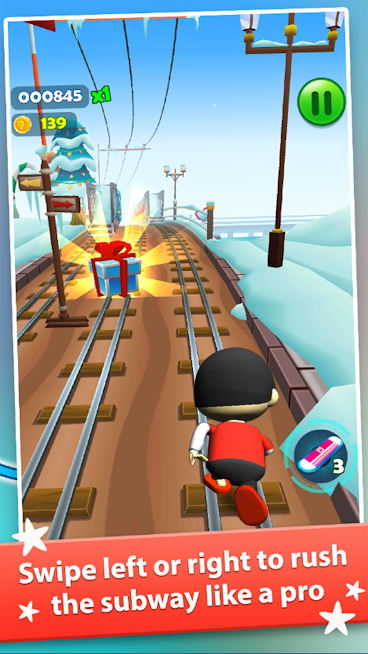 Subway Ryan Rush Runner 3D Ekran Görüntüsü 0