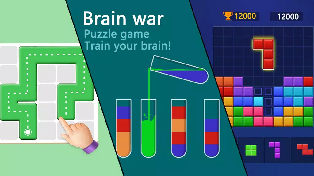 Brain war - puzzle game 螢幕截圖 0