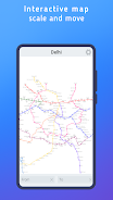 Delhi metro map Ảnh chụp màn hình 1