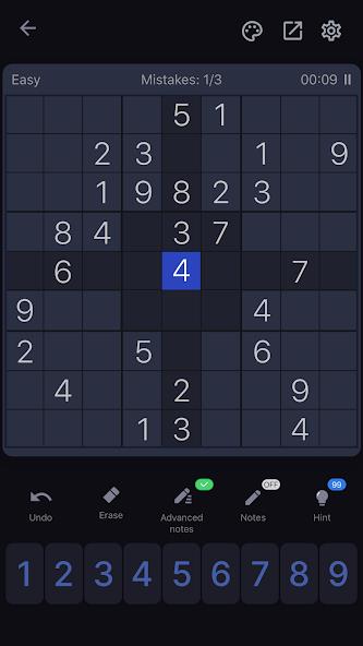 Sudoku - Classic Sudoku Puzzle Mod Schermafbeelding 1