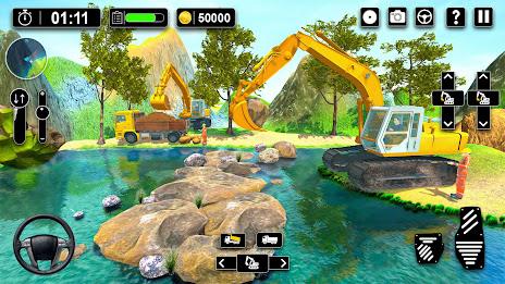 Heavy Sand Excavator 3D Sim Tangkapan skrin 1