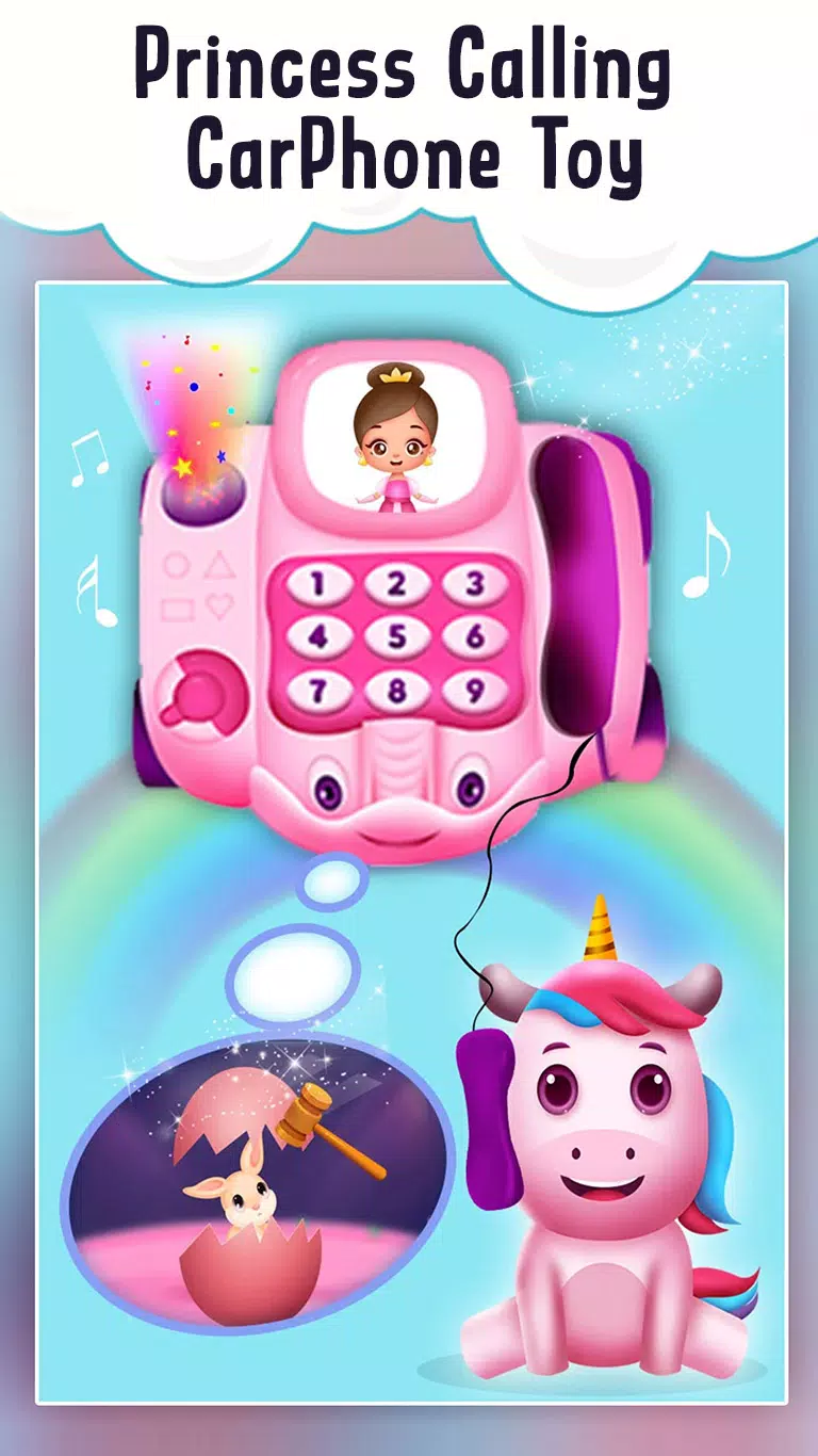 Baby Princess Car phone Toy Tangkapan skrin 0