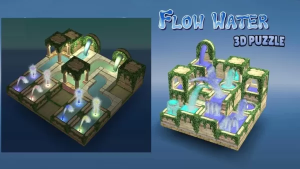 立体パズルゲーム：水を回転・接続・誘導せよ