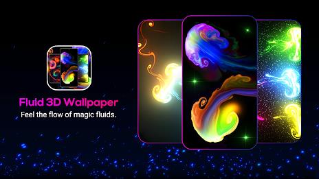 Magic Fluid: Live Wallpaper 3D Schermafbeelding 0