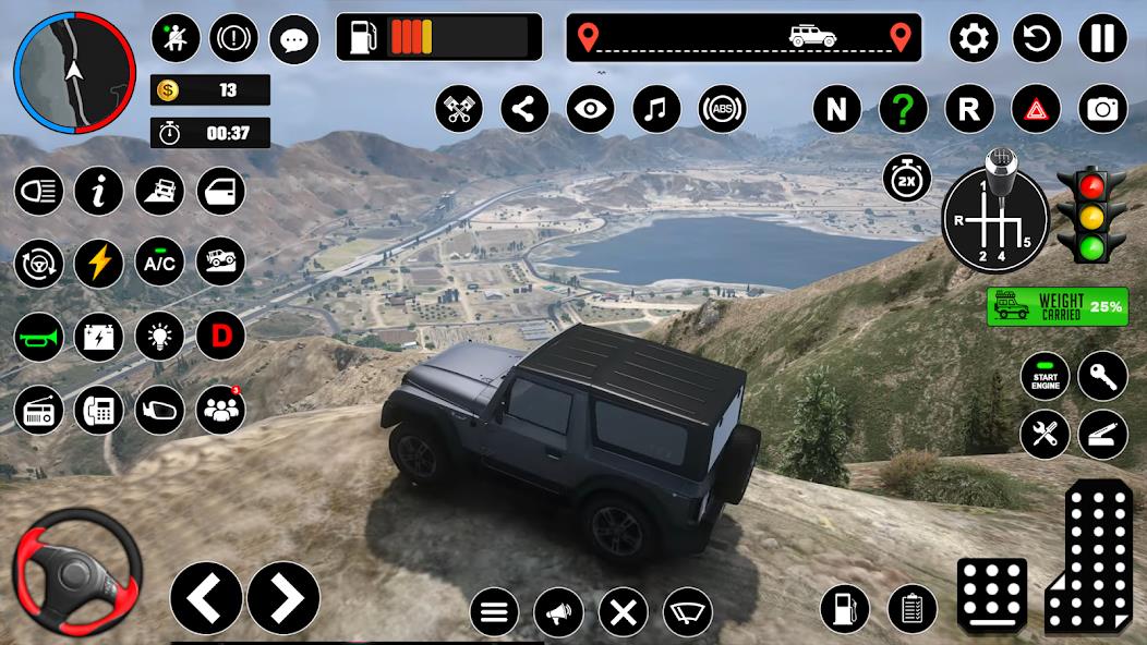 Offroad Jeep Driving & Parking Mod Ekran Görüntüsü 2